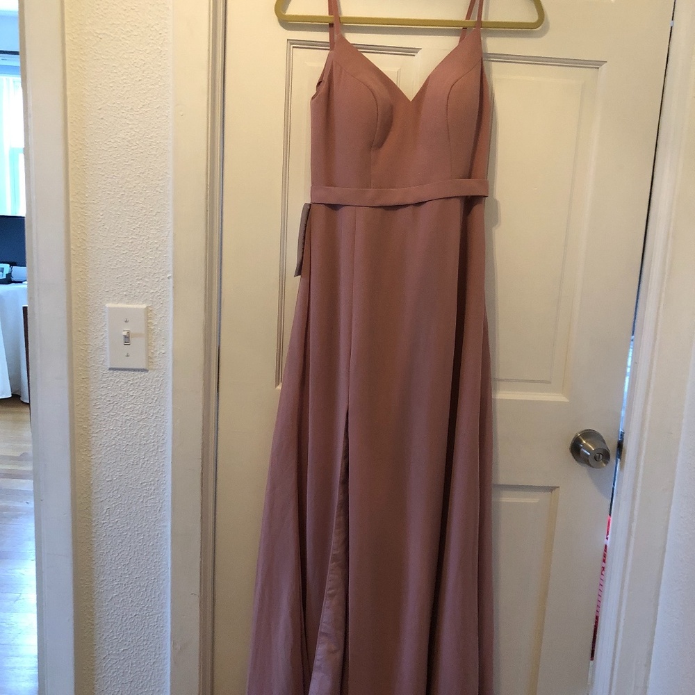 Azazie dusty rose dress